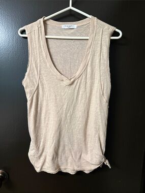 Project Social T Lightweight V-Neck Tank Top - Neutral Beige